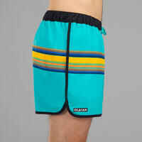 Boardshort surf 100 short SUNSTRIPEGREEN