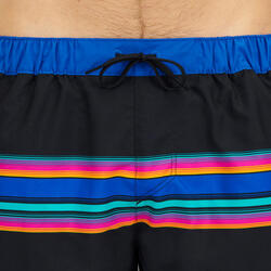 Surf boardshort court 100 SUNSTRIPE BLACK