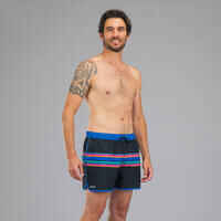 Surfing Short Boardshorts 100 - SUNSTRIPE BLACK