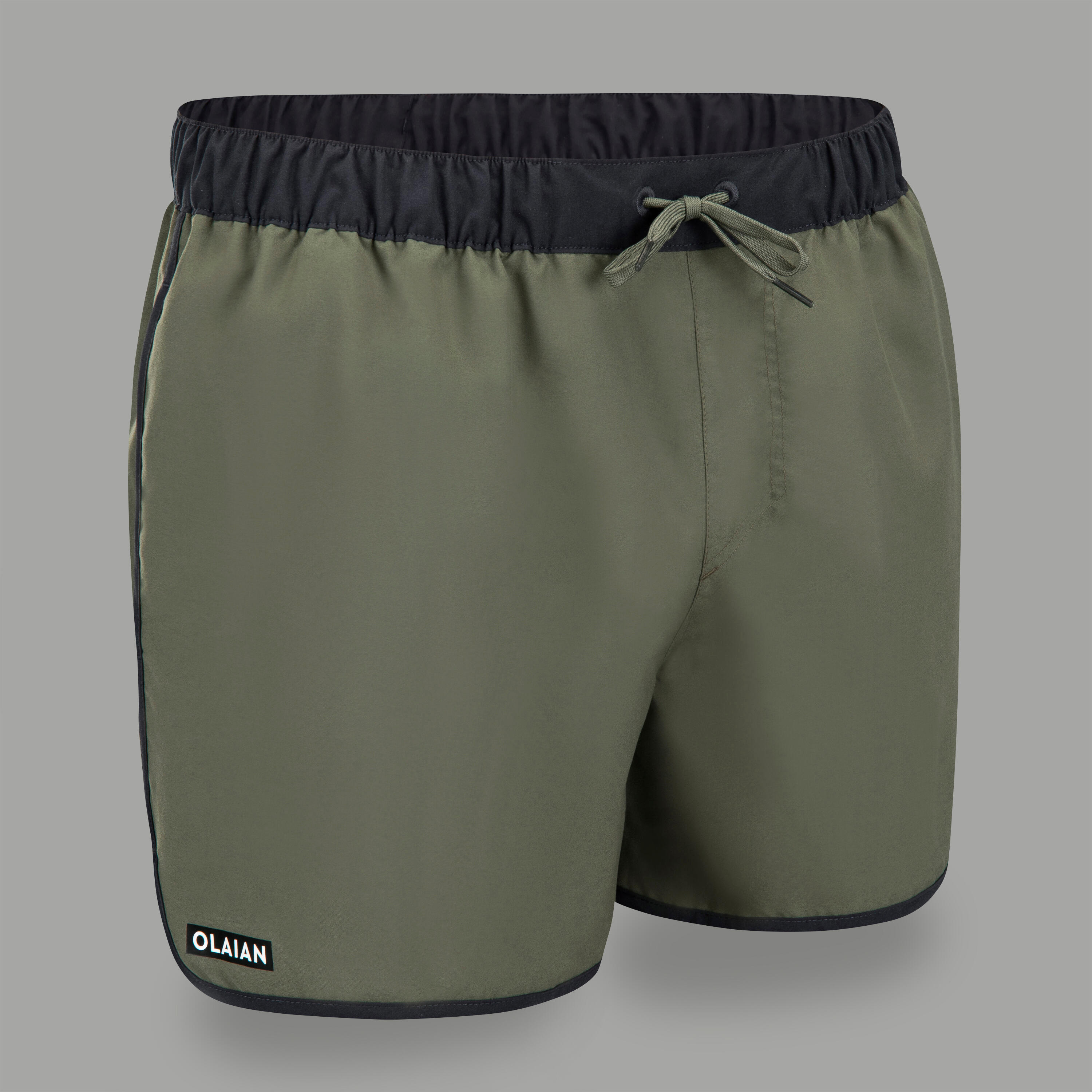 Surfing Short Boardshorts 100 - MOMO KHAKI 1/6