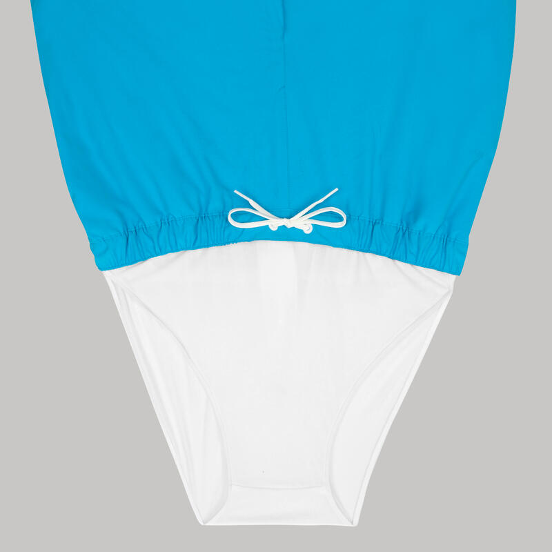 Korte boardshort voor surfen 100 Momo blauw