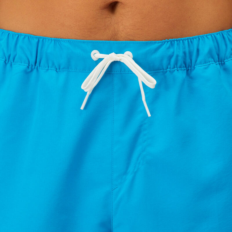 Korte boardshort voor surfen 100 Momo blauw