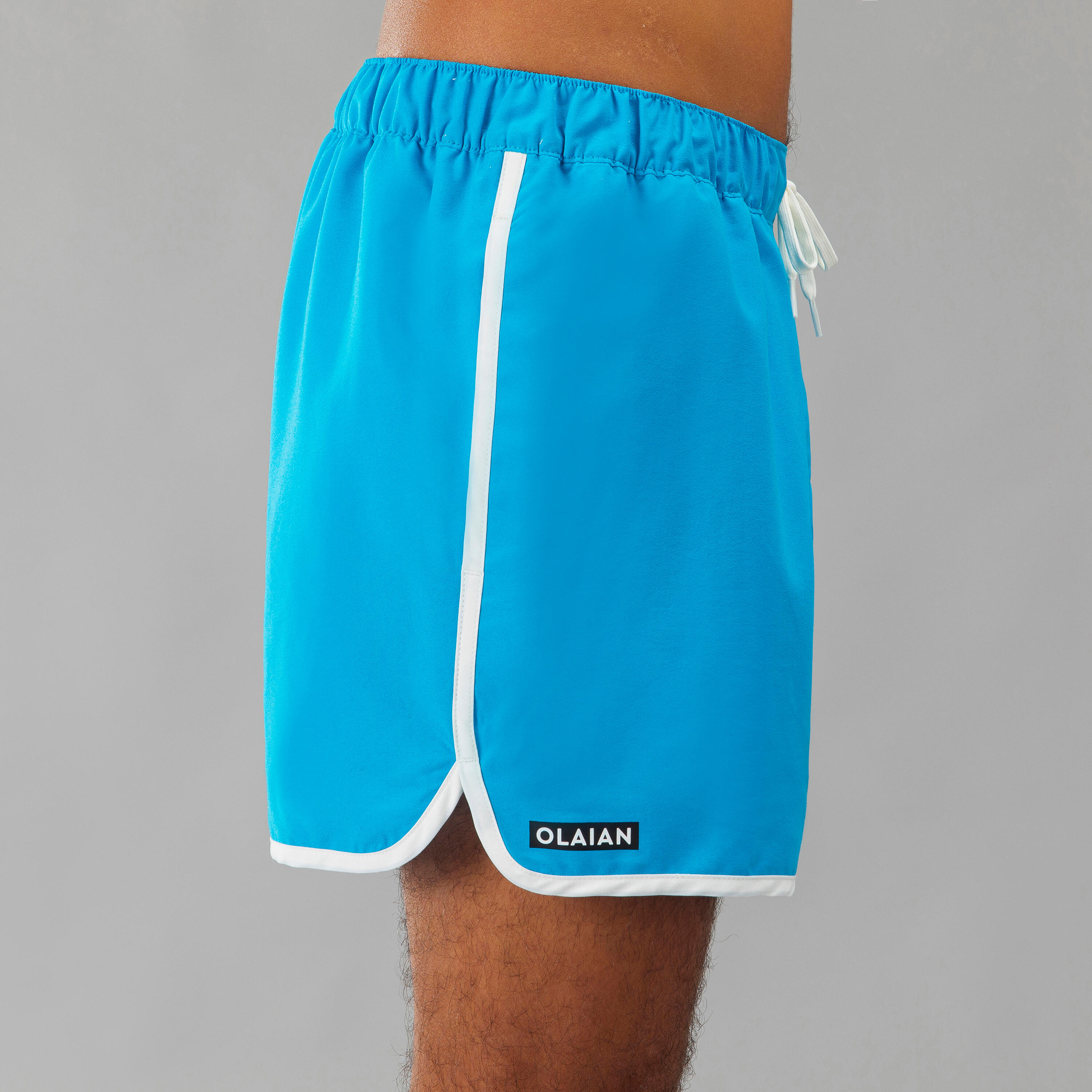 Calções de Praia Curtos de Surf 100 Momo Azul 2/5