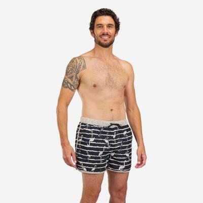 Korte zwemshort heren 100 flamindark black