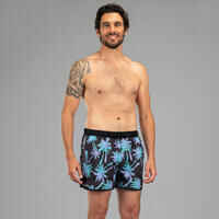 Short Surfing Boardshorts 100 - PALMPANTER BLACK