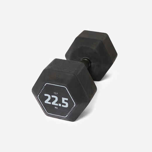 Cross-Training and Weight Training Hex Dumbbells 22.5 kg - Black
