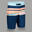 長版衝浪短褲 500－素藍色