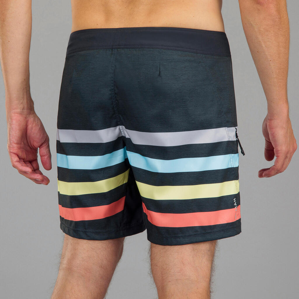 Κοντή Βερμούδα (Boardshorts) 500 για Surf γκρι summer