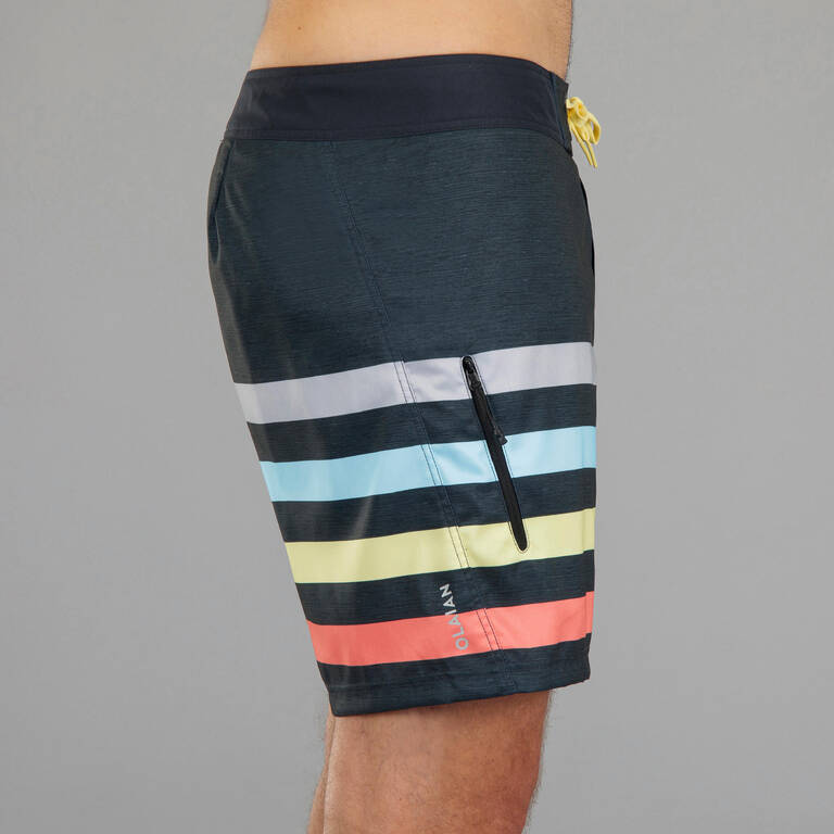 Surfing Short Boardshorts 500 summer grey