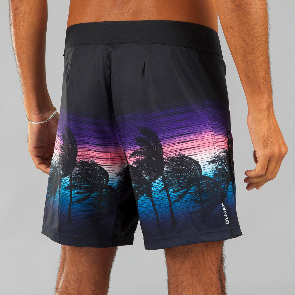 Surfing Short Boardshorts 500 - Shadow Black