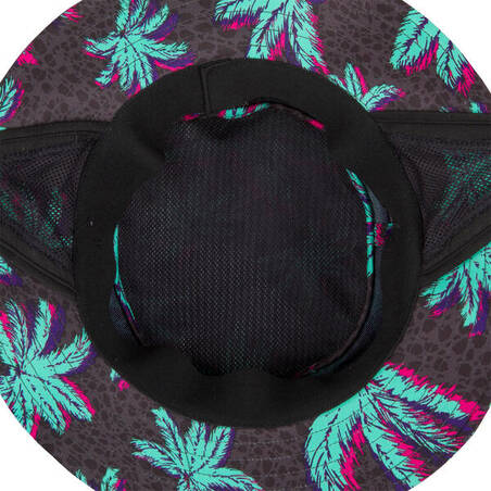 Adult Surf Hat -500 popy black