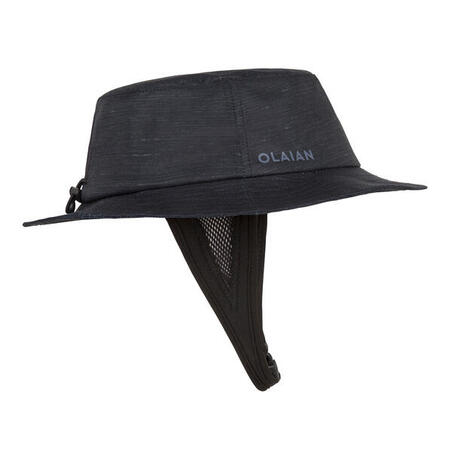 Шляпа для серфинга мужская черная 500
