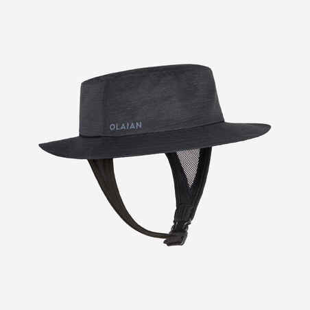 Črn klobuk za deskanje na valovih 500 za odrasle 