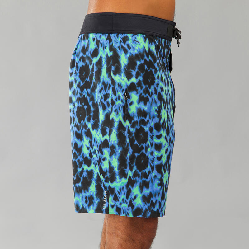 Klassieke boardshort voor surfen 900 flat belt Vibes paars