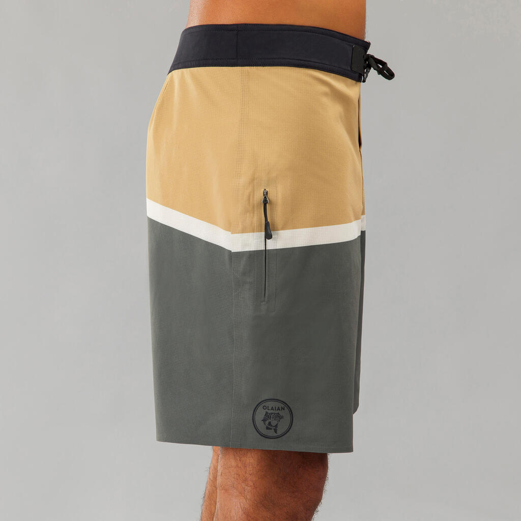 Surf boardshort  standard 900 flat belt DARKCALIFA BLACK