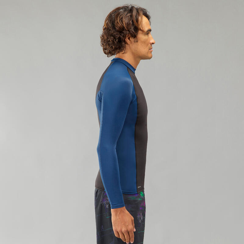 Pánské tričko s UV ochranou s dlouhým rukávem na surf neoprenové Lycra