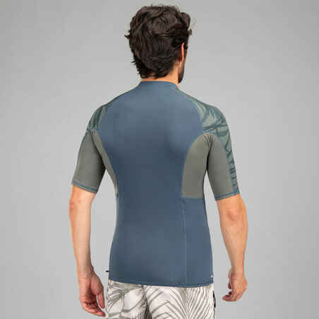 Camiseta protección solar manga corta sostenible Hombre Top 500 gris