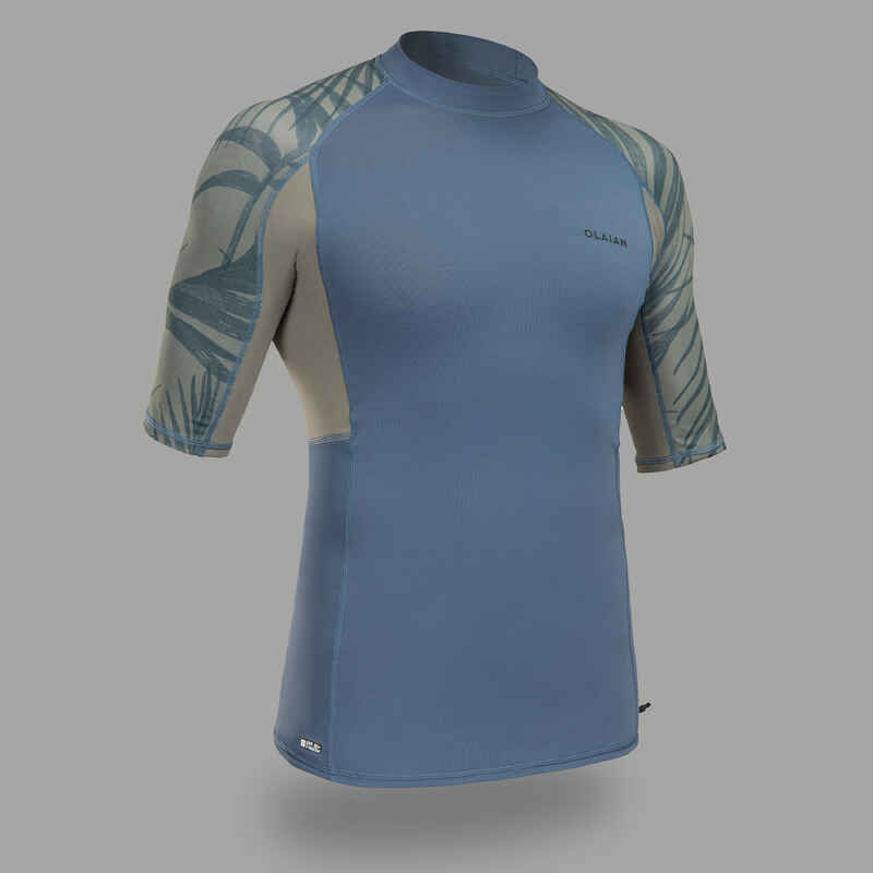 UV-Shirt kurzarm Surfen UV-Top 500 Herren khaki