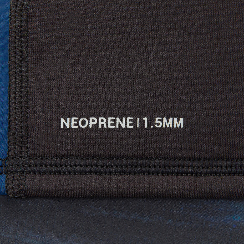 Men's surfing short-sleeved neoprene thermal anti-UV T-shirt top.