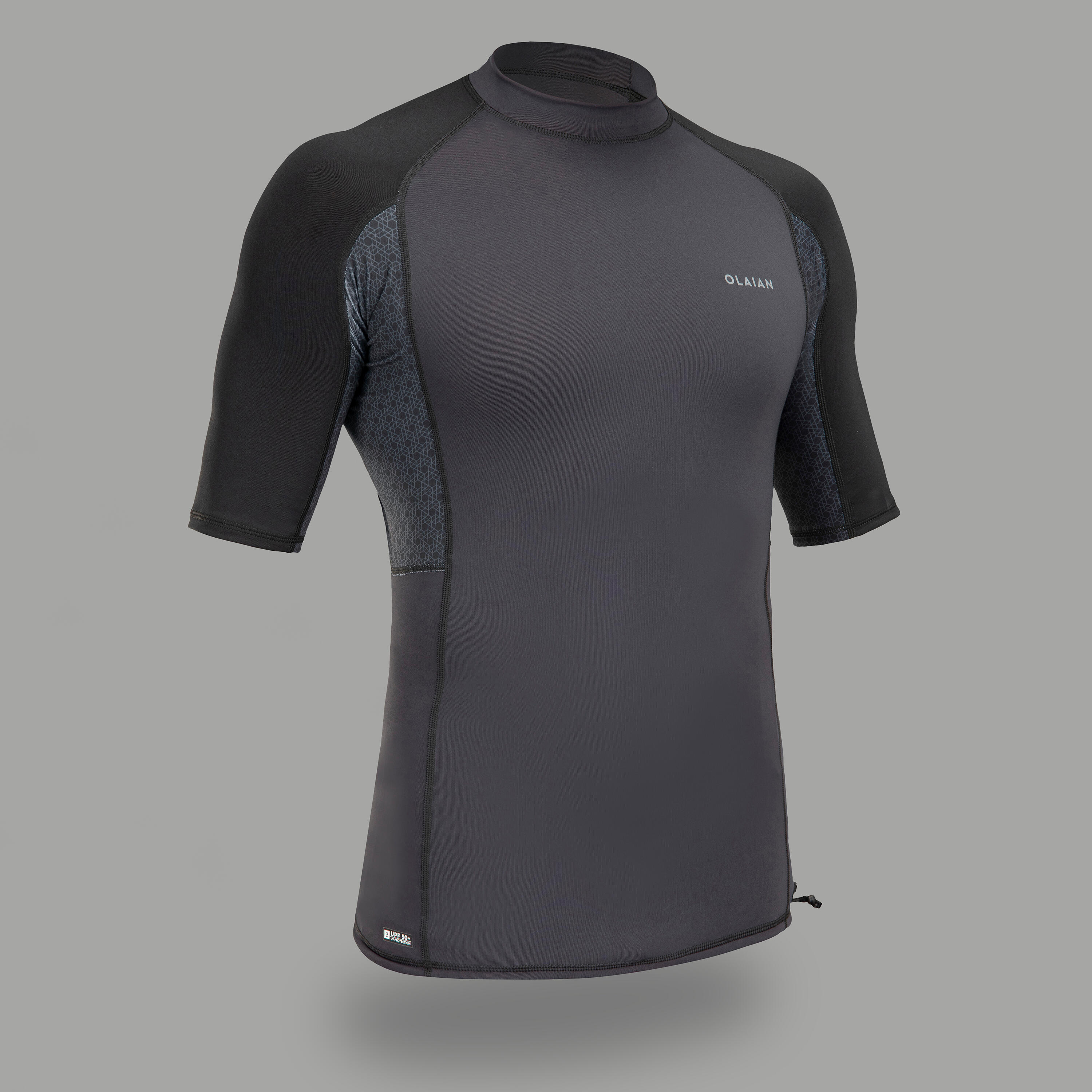 Tricou anti-UV 500 Negru Bărbaţi Tricou anti-UV 500 Negru Bărbaţi decathlon.ro imagine 2022