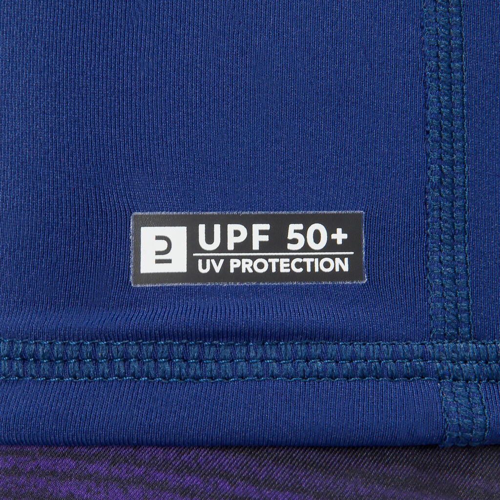 UV-Shirt Herren kurzarm - 500 camo khaki