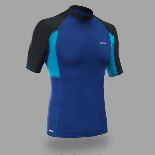 
      Pánske tričko 500 s UV ochranou na surf krátky rukáv modré
  