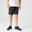 Boys' Breathable Synthetic Shorts W500 - Black Print