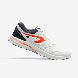 MEN'S RUNNING SHOES - KALENJI RUN ACTIVE -BEIGE