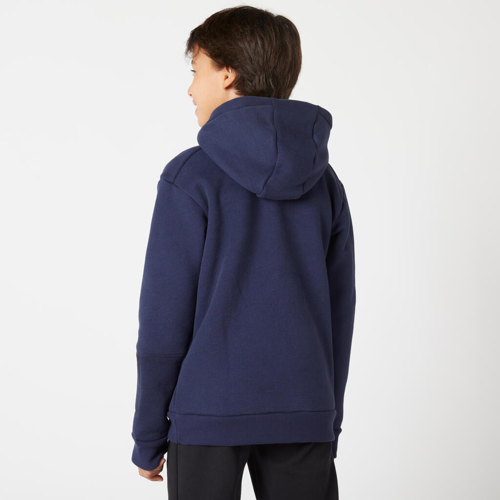 Kids' Thick Brushed Jersey Hoodie 580 - Navy