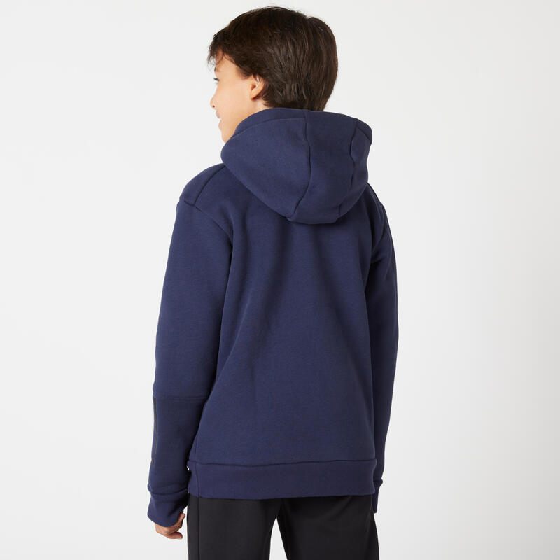 Kapuzenpullover Kinder Unisex warm - 900 marineblau