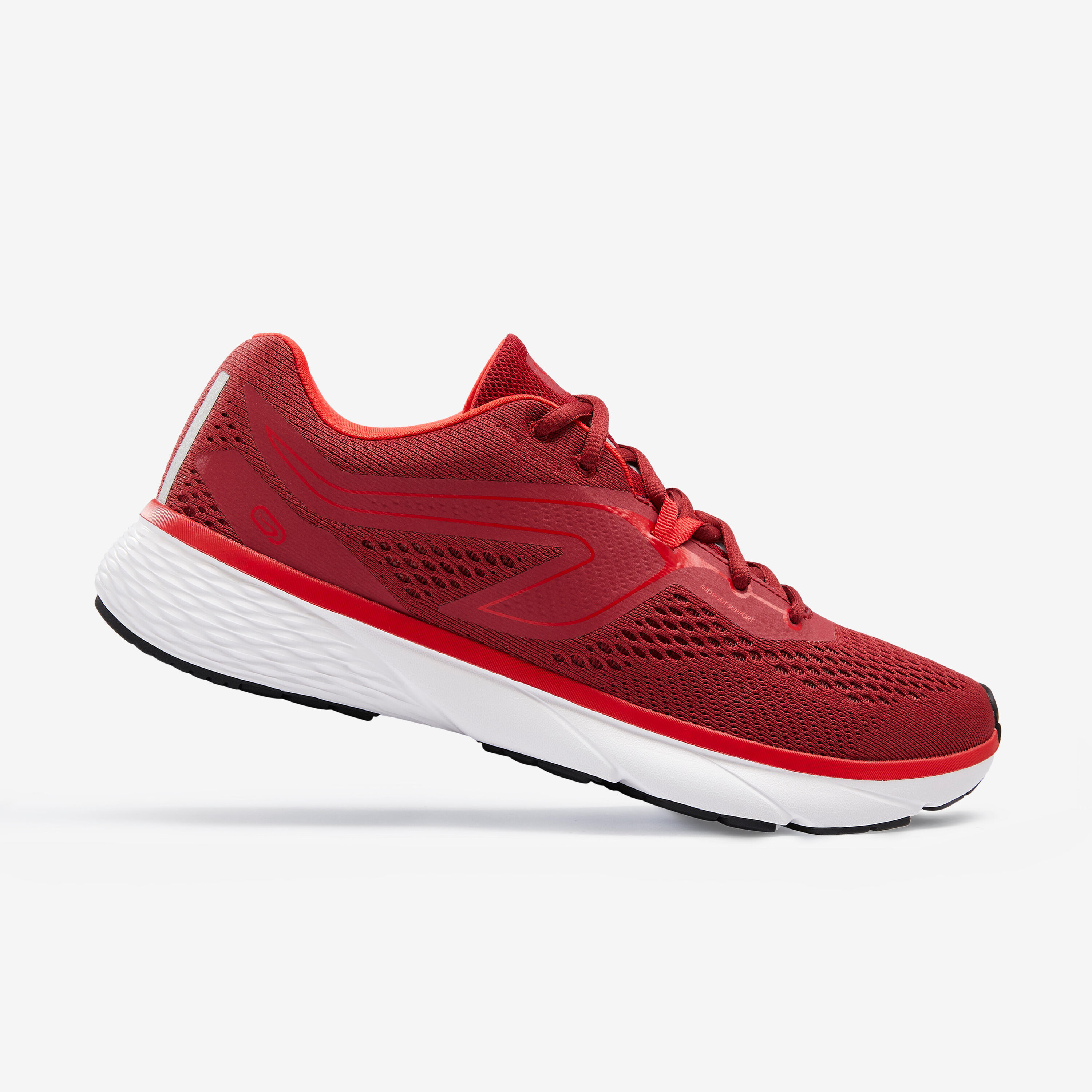 KALENJI RUN SUPPORT MEN'S RUNNING SHOES - RED2