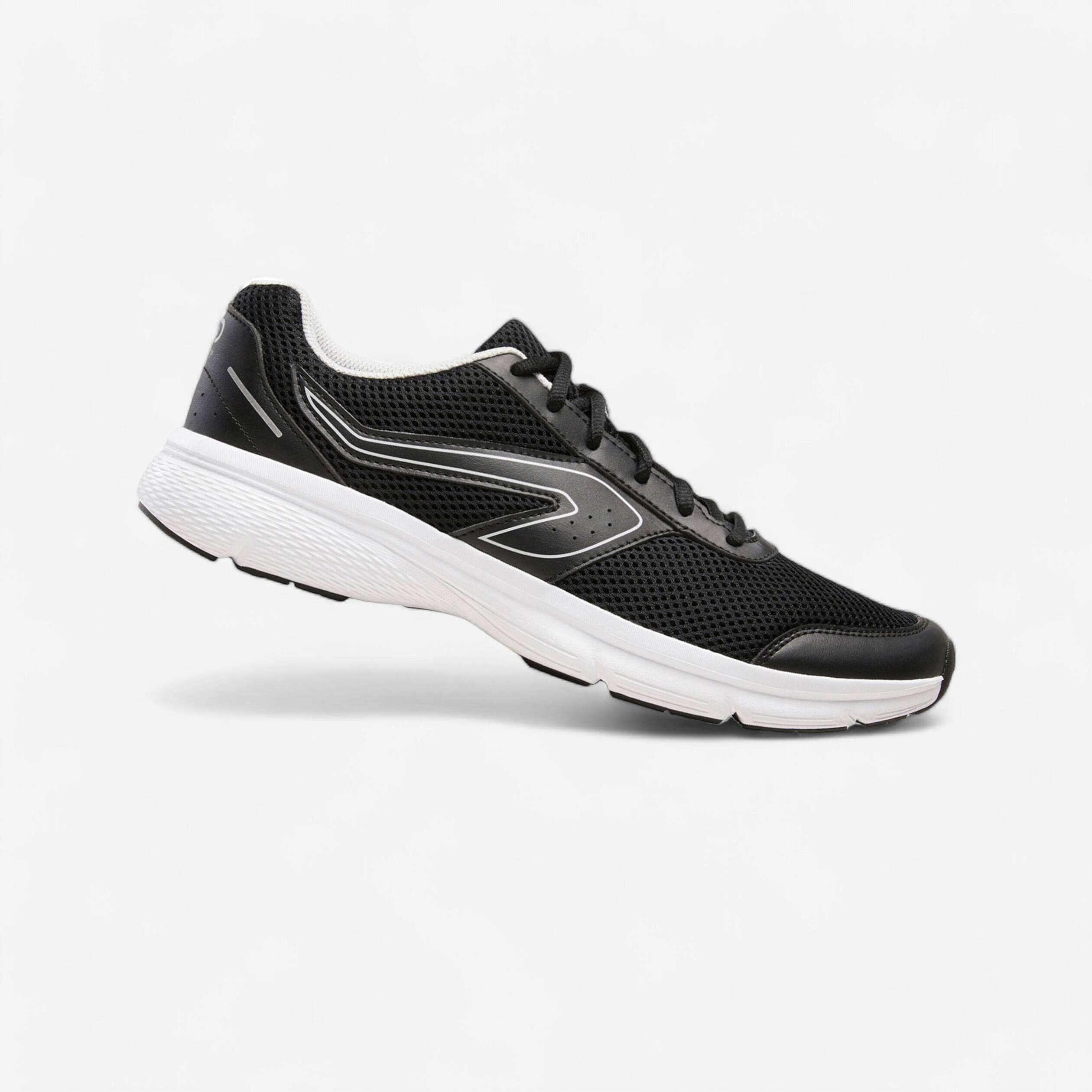 Men Running Shoes Daily with Cushioning, Comfort Fit, Run Comfort - Black