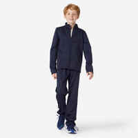 Kids' Synthetic Breathable Tracksuit Gym'Y - Navy Blue