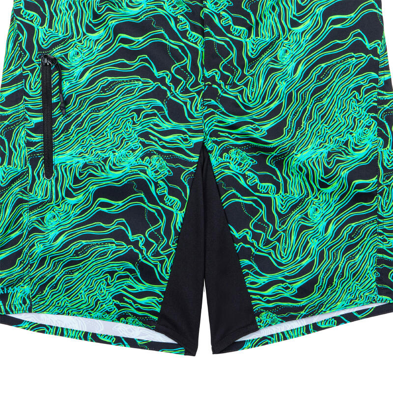 short de bain 550 noir vert