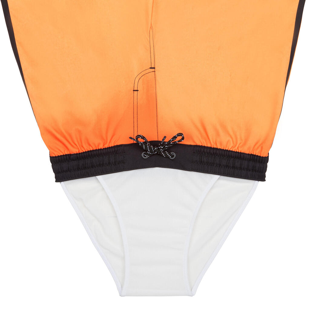 TRAJE DE BAÑO SHORT 500 NIÑOS NARANJA