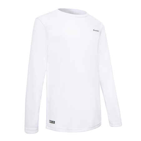 water t-shirt anti UV surf long sleeve white