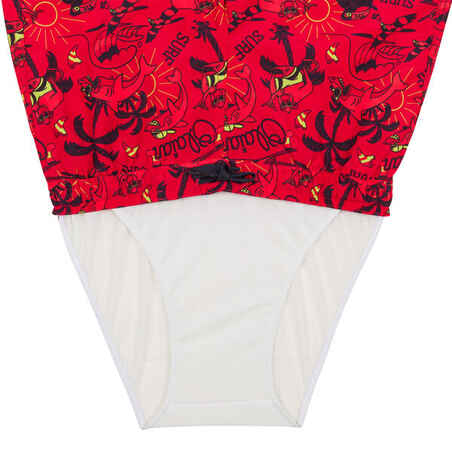 Boy's swim shorts - 100 happysurf red