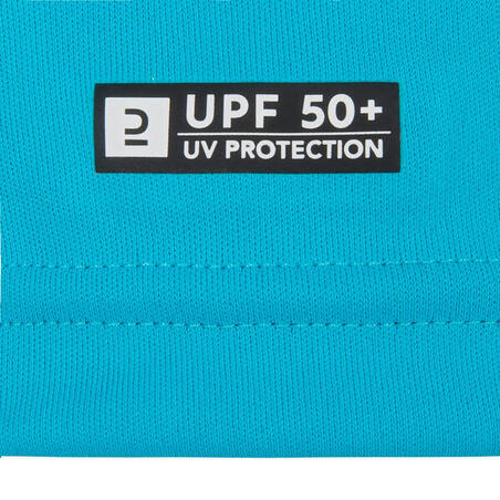 Plava dečja majica kratkih rukava s UV zaštitom 100