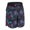 Boardshorts 500 schwarz/rosa