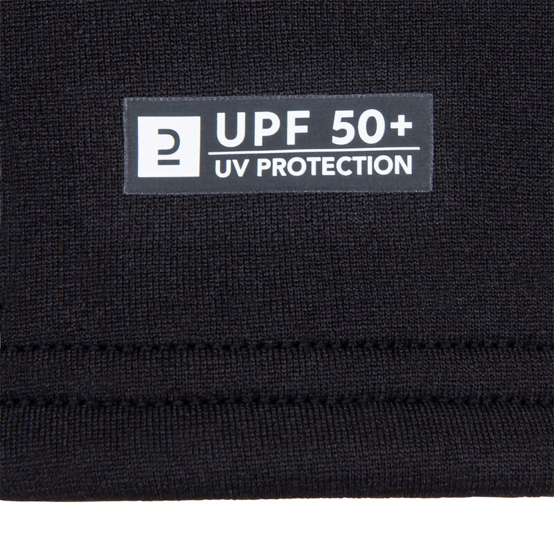 Chlapecký top s UV ochranou s krátkým rukávem černo-modrý