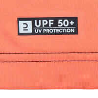 Camiseta protección solar manga corta Niños naranja negro