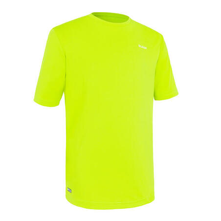 Water tee shirt anti UV enfant manches courtes surf vert
