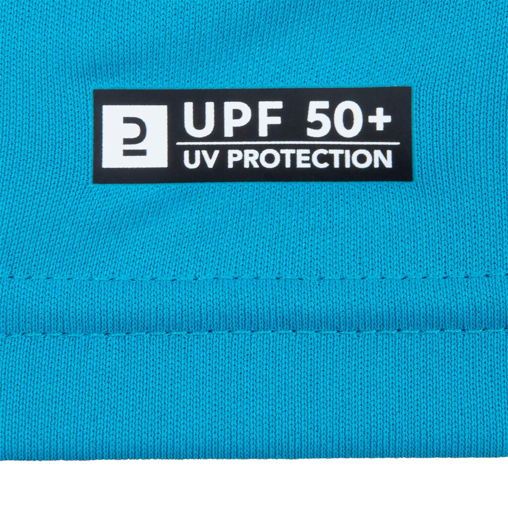Water tee shirt anti UV short sleeve junior blue