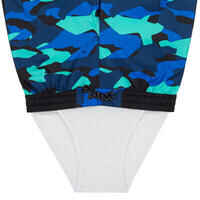 SWIMMING SHORTS 500 - BLUE/CAMO