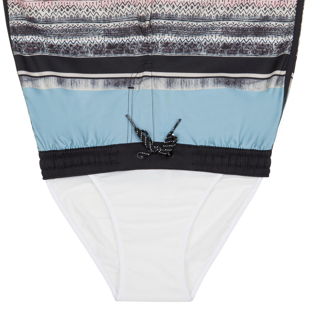 Boardshort surf Garçon - 500 View bleu