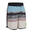 Boardshorts Surfen Jungen 500 beige/schwarz/hellblau