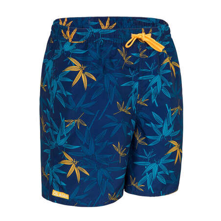 Short de bain bleu marine bambou