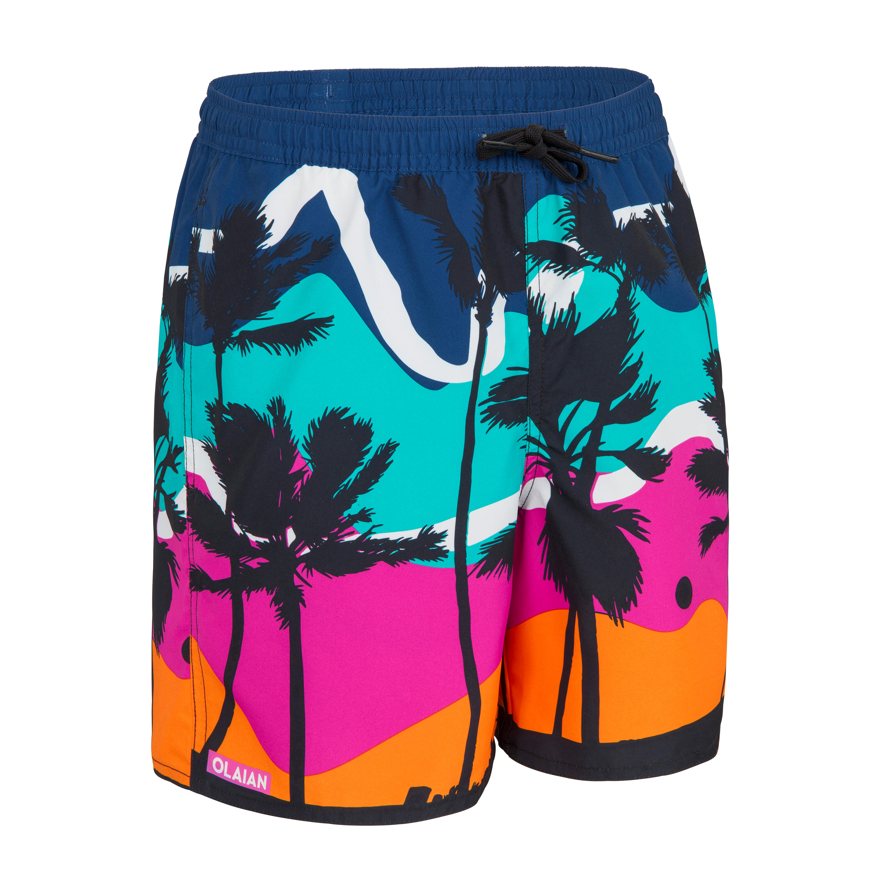 Boys' Boardshorts with Print – BS 100 - OLAIAN