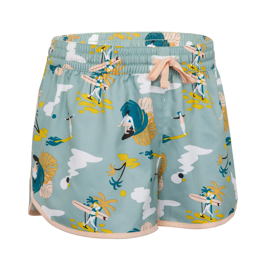 Short de bain Fille - 100 Katy shiso noir