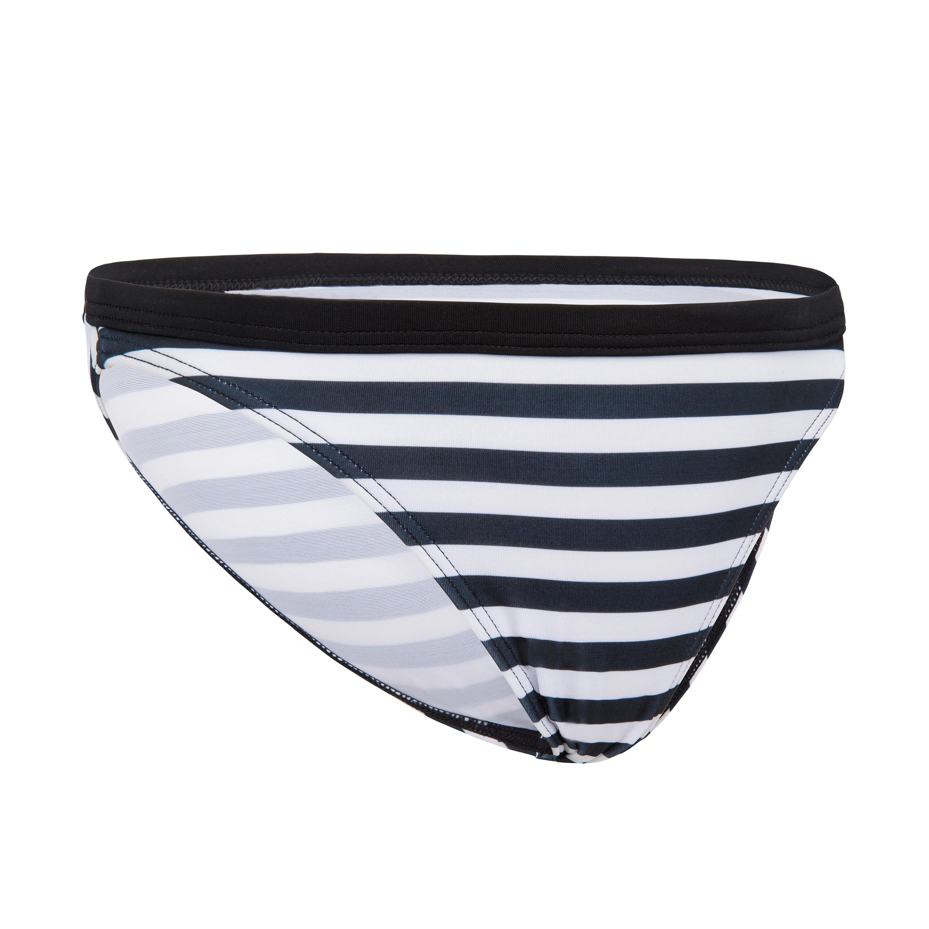 BLACK STRIPED CORAL GIRL'S SURF BIKINI PANTIES